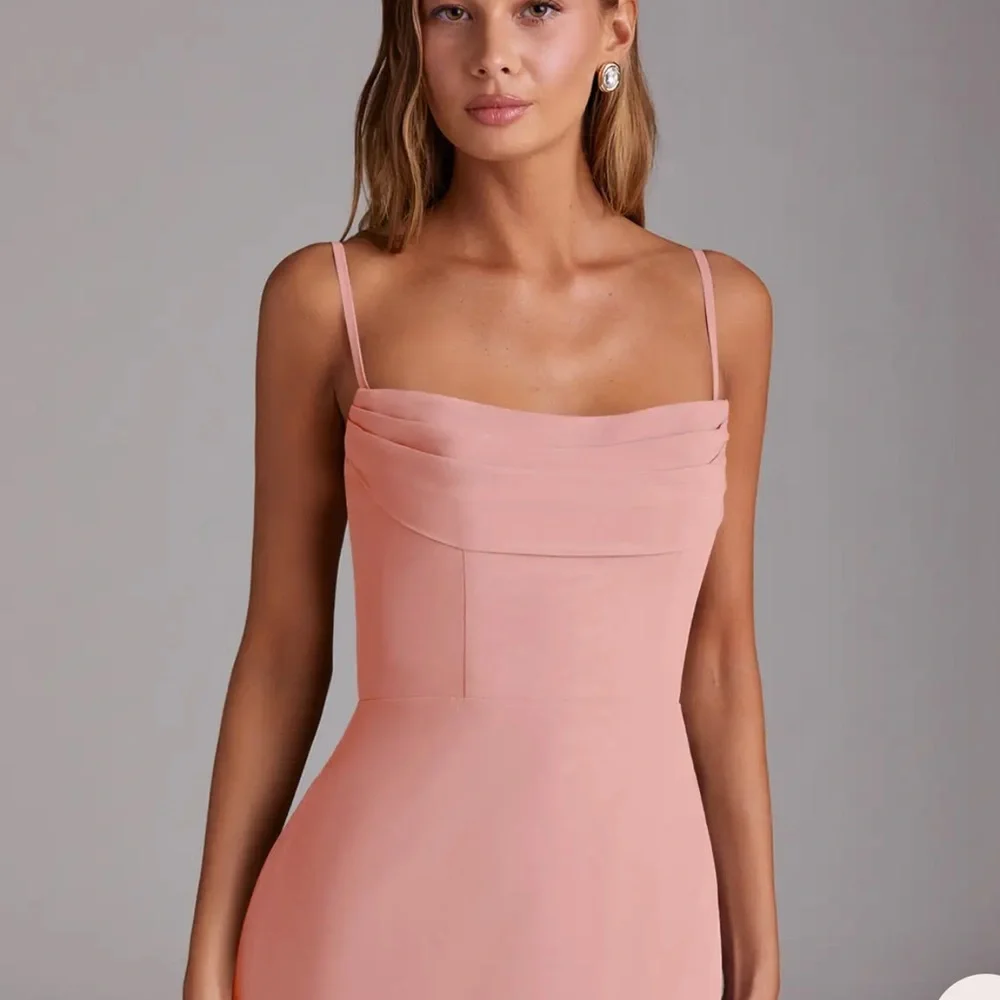 Azazie Saige Rosette Chiffon Gown - Picture 10 of 12